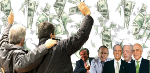 Un "saludo" para la barrra... rapiñera