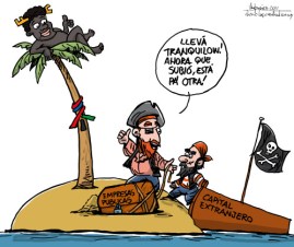 Piratas - Caricatura de Gervasio Umpiérrez