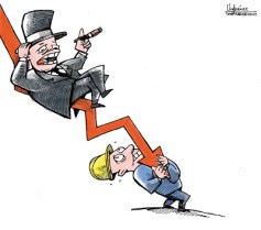 Crisis. Ilustración de Gervasio Umpiérrez