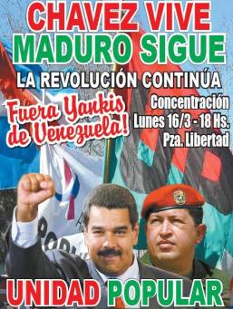 Mañana todos a la Plaza Libertad. A Venezuela se defiende y se la respeta