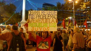 La UP salió a la calle a defender a Venezuela