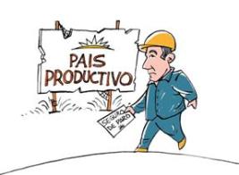 País productivo. Caricatura de Gervasio Umpiérrez